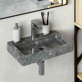 Lavello a Parete Grigio 38x24x6,5 cm in Marmo