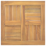 Piano Tavolo Quadrato 50x50x2,5 cm in Legno Massello di Teak