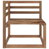 Set Salotto da Giardino 7pz in Legno di Pino Impregnato Marrone