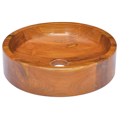 Lavabo in Legno Massello di Teak 40x10 cm