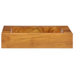 Lavabo in Legno Massello di Teak 50x35x10 cm