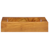 Lavabo in Legno Massello di Teak 50x35x10 cm