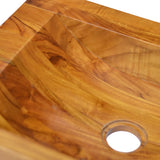 Lavabo in Legno Massello di Teak 50x35x10 cm