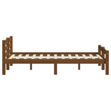 Giroletto senza Materaso Ambrato in Legno Massello 200x200 cm
