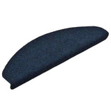 Tappetini per scale autoadesivi 10 pz 65x21x4 cm blu navy semicircolari grandi