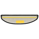 Tappetini per scale 10 pz 56x17x3 cm Antracite Semicircolari