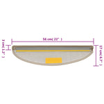 Tappetini per scale 10 pz 56x17x3 cm Talpa Semicircolari