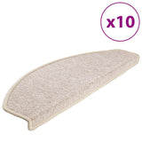 Tappetini per scale 10 pz 65x24x4 cm tortora semicircolari grandi