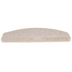 Tappetini per scale 10 pz 65x24x4 cm tortora semicircolari grandi