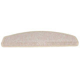 Tappetini per scale 10 pz 65x24x4 cm tortora semicircolari grandi