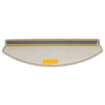Tappetini per scale 10 pz 65x24x4 cm tortora semicircolari grandi