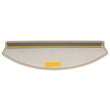 Tappetini per scale 10 pz 65x24x4 cm tortora semicircolari grandi