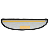 Tappetini per scale 10 pz 56x17x3 cm Nero Semicircolari