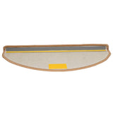 Tappetini per scale 10 pz 65x21x4 cm Beige Semicircolari Grandi