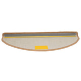 Tappetini per scale 10 pz 65x21x4 cm Beige Semicircolari Grandi