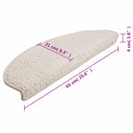 Tappetini per Scale 10 pz 65x21x4 cm Bianchi