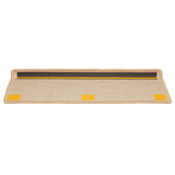 Tappetini per scale 10 pz 65x21x4 cm Crema Bordo rettangolare
