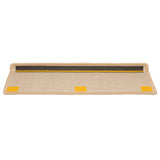 Tappetini per scale 10 pz 65x21x4 cm Crema Bordo rettangolare