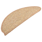 Tappetini Autoadesivi per Scale 15 pz Marrone Chiaro 65x21x4 cm