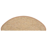Tappetini Autoadesivi per Scale 15 pz Marrone Chiaro 65x21x4 cm