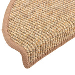 Tappetini Autoadesivi per Scale 15 pz Marrone Chiaro 65x21x4 cm