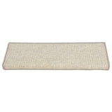 Tappetini Autoadesivi per Scale 15 pz Argento 65x21x4 cm