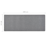 Tappeto Corsia Grigio Scuro 80x200 cm