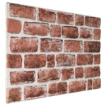 Pannelli Murali 3D con Mattoni Marrone Scuro 10 pz EPS