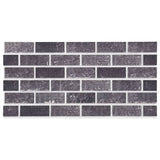 Pannelli Murali 3D con Mattoni Nero e Grigio 10 pz EPS