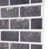 Pannelli Murali 3D con Mattoni Nero e Grigio 10 pz EPS