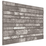 Pannelli Murali 3D con Design a Mattoni Grigio Scuro 10 pz EPS