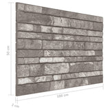 Pannelli Murali 3D con Design a Mattoni Grigio Scuro 10 pz EPS