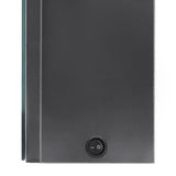 Armadietto Bagno con Specchio e LED Grigio Lucido 80x12x68 cm