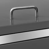 Copri Bidoni Pattumiera Doppia 138x77,5x112,5 cm Acciaio Inox