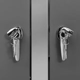 Copri Bidoni Pattume Quadruplo 276,5x77,5x112,5 cm Acciaio Inox