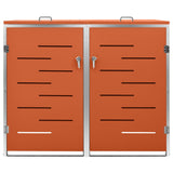 Copribidone per Spazzatura Singolo 69x77,5x112,5cm Acciaio Inox