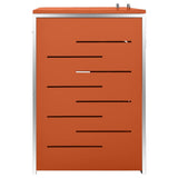 Copribidone per Spazzatura Singolo 69x77,5x112,5cm Acciaio Inox