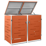Copribidone per Spazzatura Singolo 69x77,5x115cm Acciaio Inox