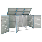 Copribidone per Spazzatura Singolo 69x77,5x112,5cm Acciaio Inox