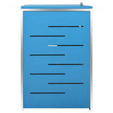 Copribidone per Spazzatura Singolo 69x77,5x112,5cm Acciaio Inox