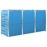 Copribidone per Spazzatura Singolo 69x77,5x112,5cm Acciaio Inox