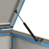 Copribidone per Spazzatura Singolo 69x77,5x112,5cm Acciaio Inox
