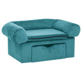 Divano per cani Turchese 75 x 50 x 38cm Peluche