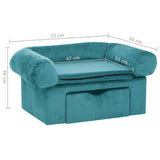 Divano per cani Turchese 75 x 50 x 38cm Peluche