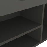 Panca Porta Scarpe con Cuscino Grigia 104x30x49cm truciolato