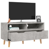 Mobile Porta TV Grigio Cemento 90x40x48,5 cm Legno truciolato
