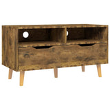 Mobile Porta TV Rovere Fumo 90x40x48,5 cm Legno truciolato