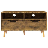 Mobile Porta TV Rovere Fumo 90x40x48,5 cm Legno truciolato