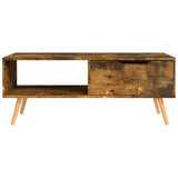 Tavolino Salotto Rovere Fumo 100x49,5x43 cm Legno truciolato