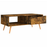 Tavolino Salotto Rovere Fumo 100x49,5x43 cm Legno truciolato